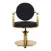 Hairdressing Chair GABBIANO ARRAS GOLD Black